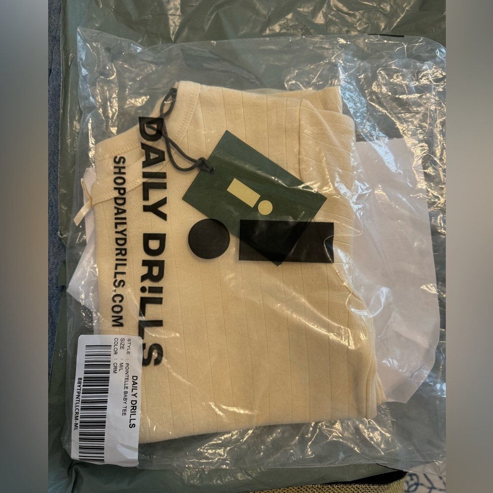 brand new daily drills pointelle top